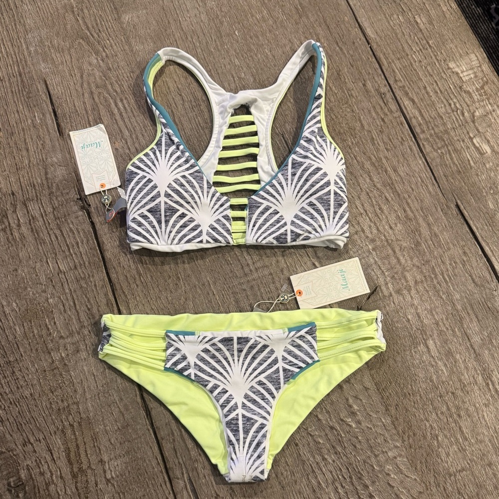 👙(SET) Maaji Sunny Dreams Reversible Bikini- Small.